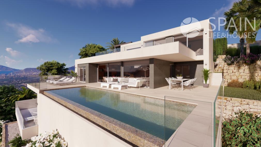 Luxury villa in Cumbre del Sol, Costa Blanca with Peñón de Ifach and sea views