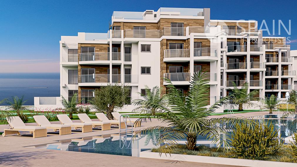 The new residential 3 bedrooms appartaments in  first sea linia in DeniaA; Costa Blanca North