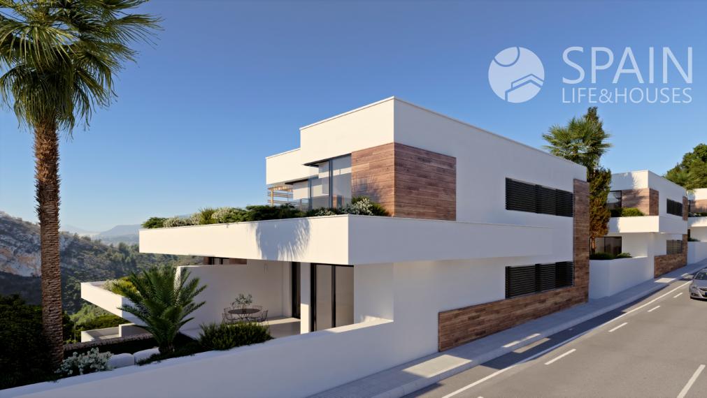 New, luxury 2 bedroom apartment with garden and community pool in Cumbre del Sol Benitachell; Costa Blanca Nord