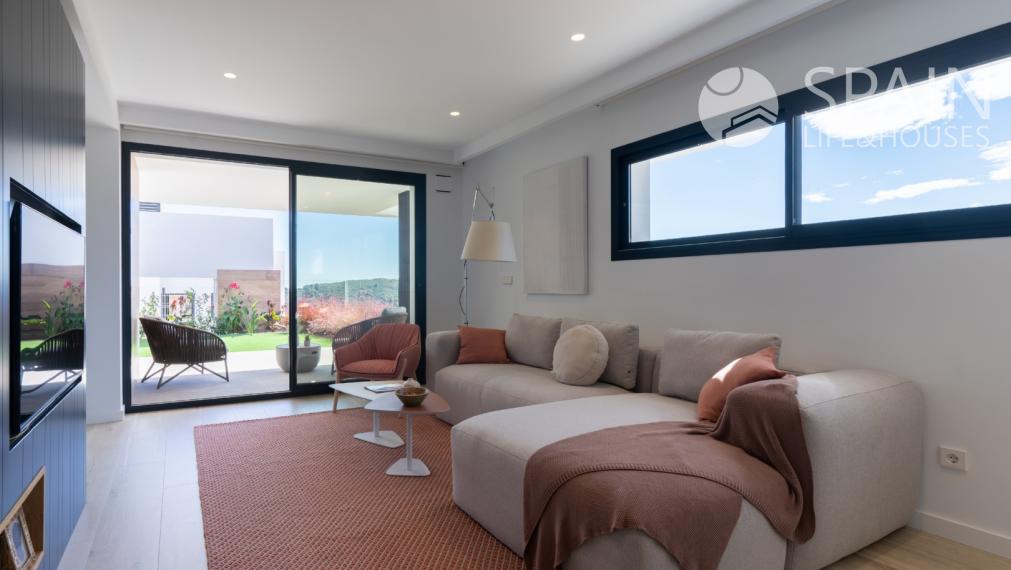 New, luxury 2 bedroom apartment with garden and community pool in Cumbre del Sol Benitachell; Costa Blanca Nord