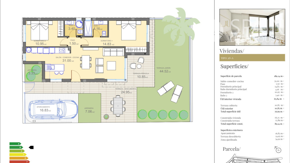 Last houses in phase E. New building 2 and 3 - bedrooms houses with pool, Polop de la Marina, Alicante