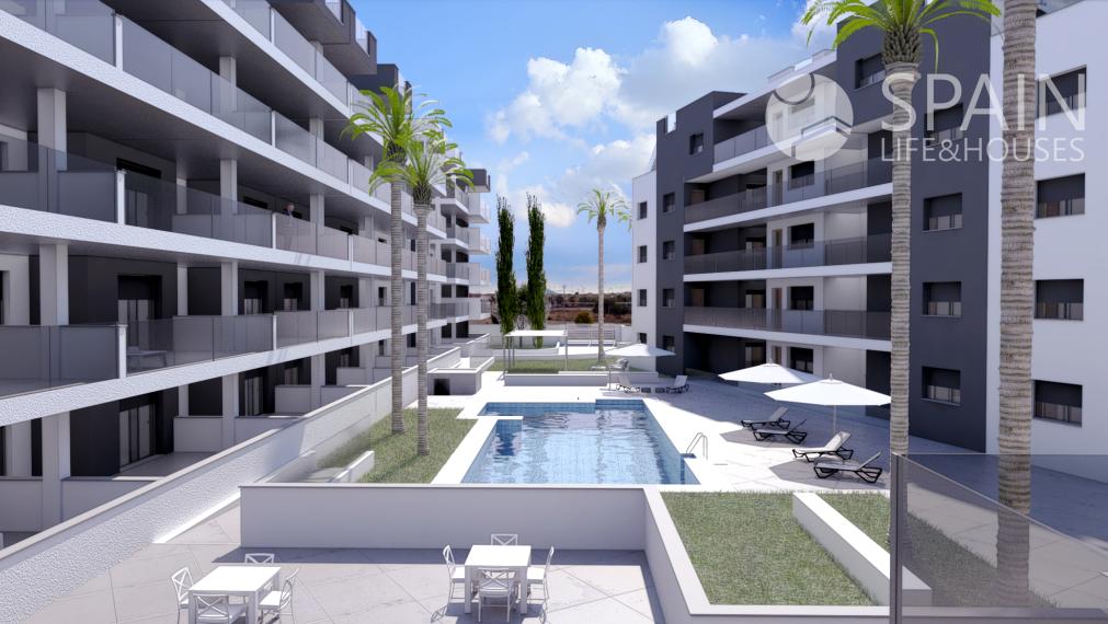 Spectacular new apartments next to the beach of Los Narejos in Torrevieja; Costa Blanca. Delivery date March 2023
