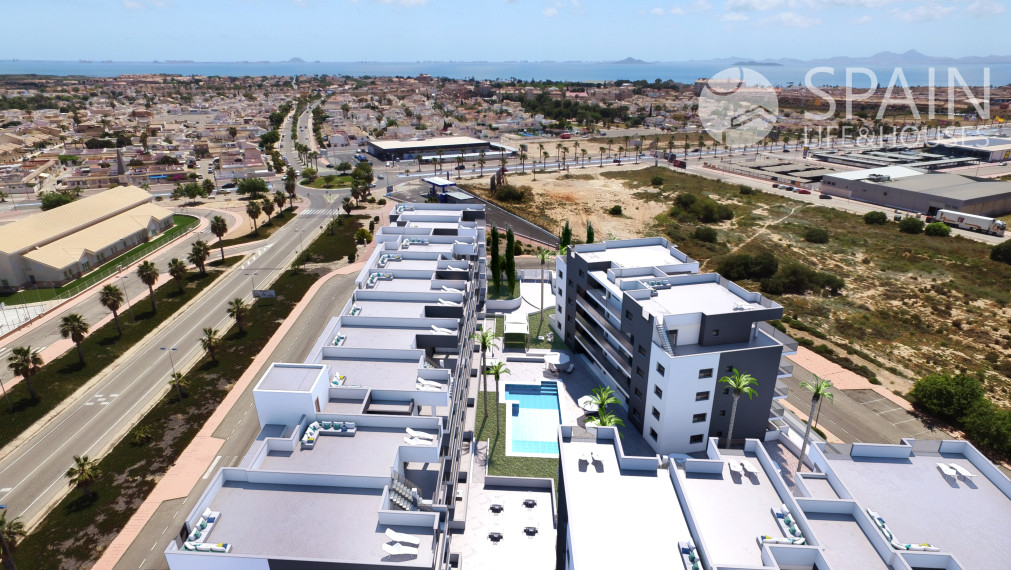Spectacular new apartments next to the beach of Los Narejos in Torrevieja; Costa Blanca. Delivery date March 2023