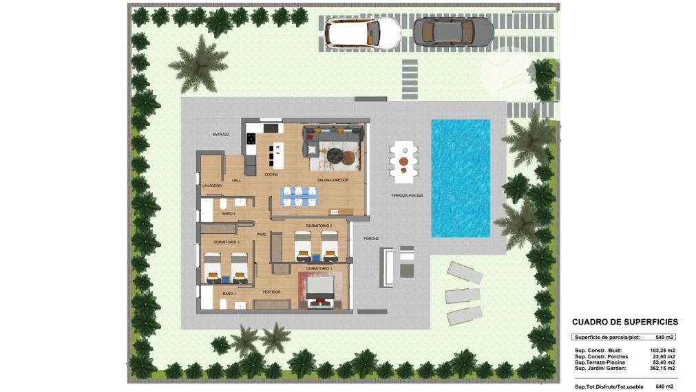 VILLA SELESTE. New detached villas with private pool in inland, Calasparra, Murcia