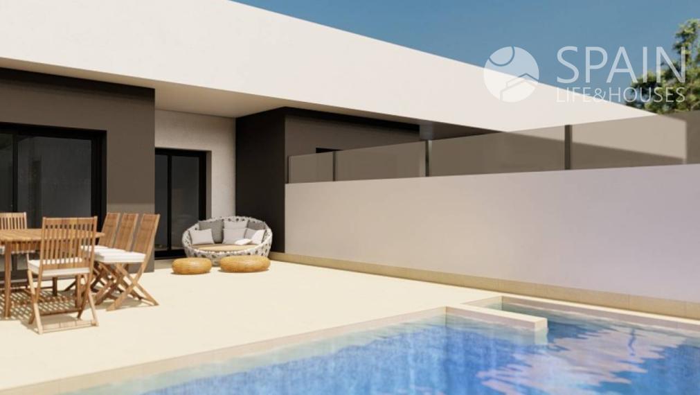New build villa near the sea in Pilar de la Horadada, Alicante, Costa Blanca, Spain