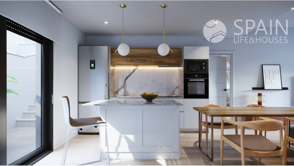 New build villa with private pool 3km from the beach and to be delivered in the first half of 2023 in San Javier, Murcia.