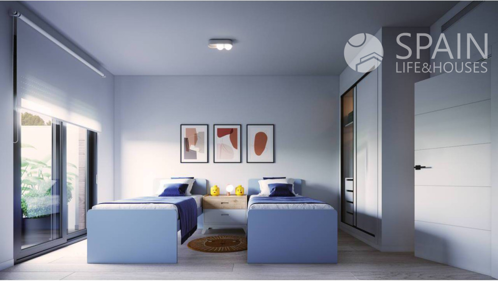 New build villa with private pool 3km from the beach and to be delivered in the first half of 2023 in San Javier, Murcia.