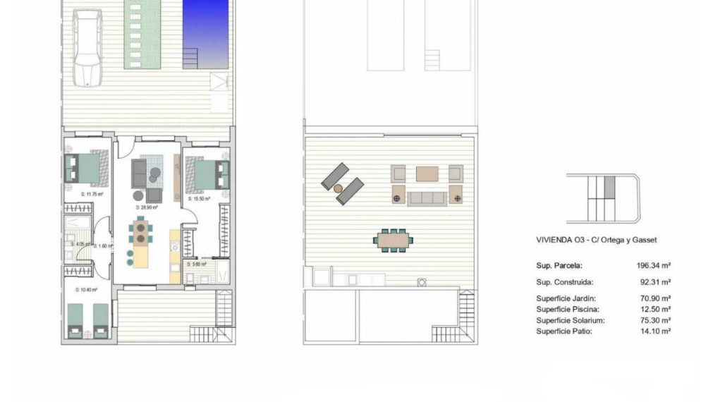 New build villa with private pool 3km from the beach and to be delivered in the first half of 2023 in San Javier, Murcia.