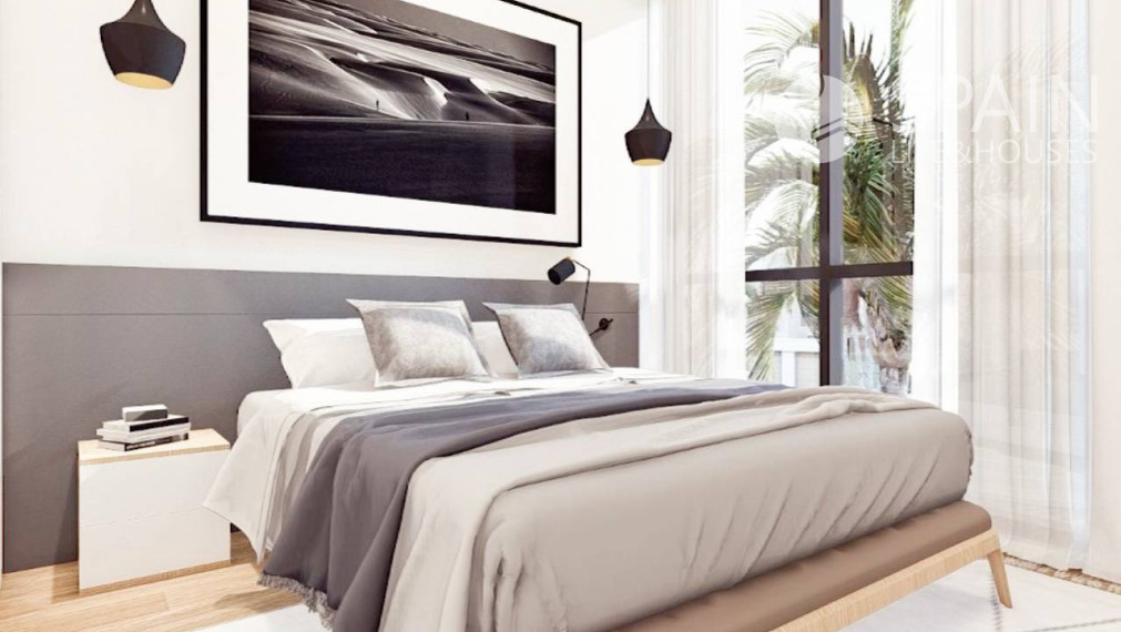 Newly built 2 bedroom first floor townhouse with communal pool in Villamartin, Orihuela Costa, Alicante 5 km from the beach. Finished in march 2023