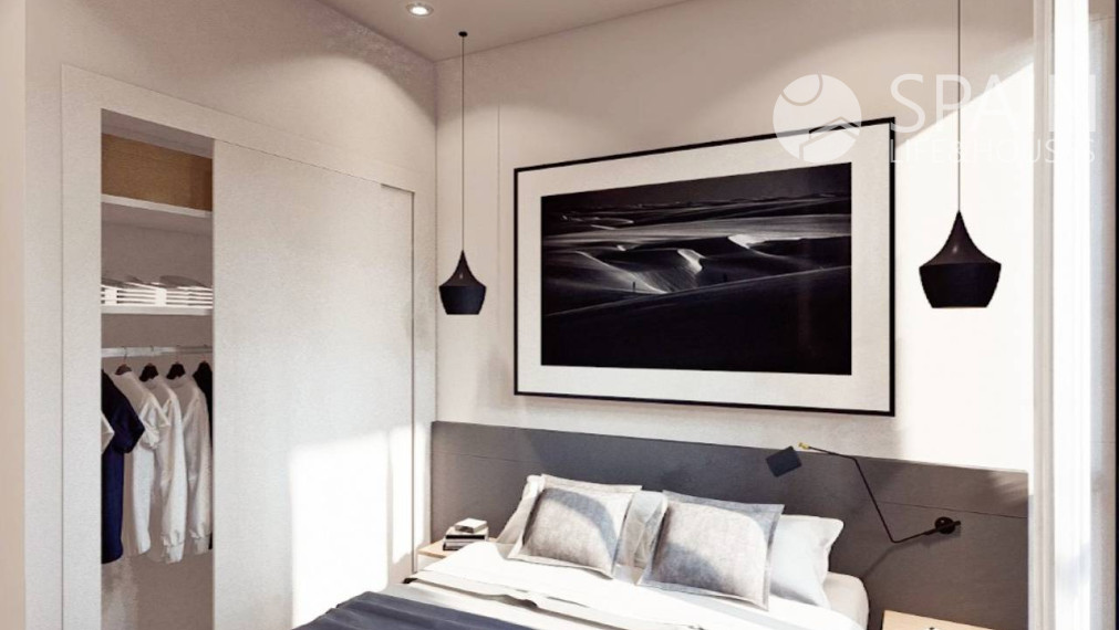 Newly built 2 bedroom first floor townhouse with communal pool in Villamartin, Orihuela Costa, Alicante 5 km from the beach. Finished in march 2023