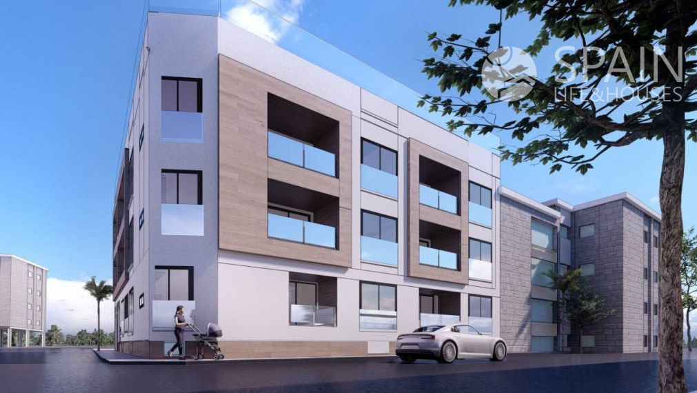 New construction apartment in Lo Pagan, San Pedro del Pinatar, Murcia, 50 meters from the beach. It will be completed by the end of the first half of 2022.