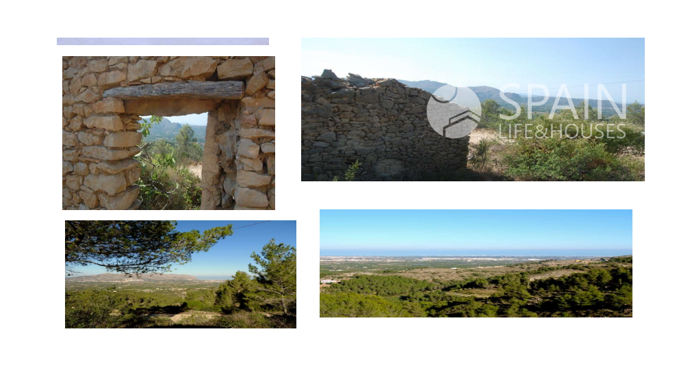 Beautiful and big plot of 1.000.000 m2 in Benidoleig with sea and mountain views