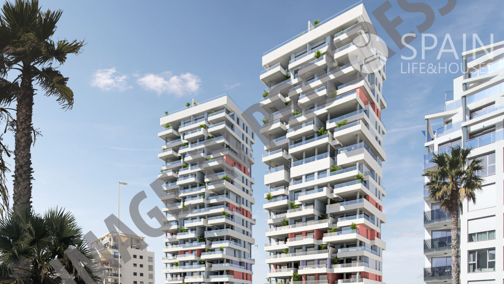 Great homes with 1, 2, 3 or 4 bedrooms with sea views in a beautiful urbanization in Calpe.