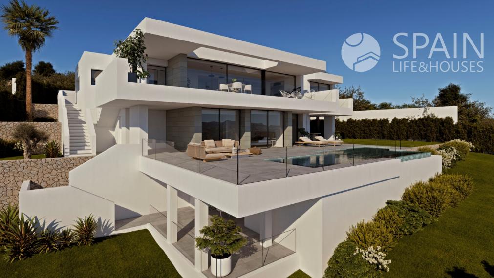 Modern luxury villa for sale in Cumbre del Sol with spectacular sea views