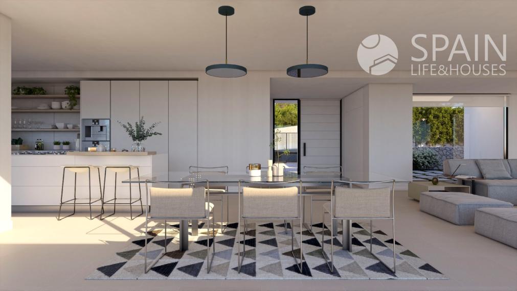 Modern luxury villa for sale in Cumbre del Sol with spectacular sea views