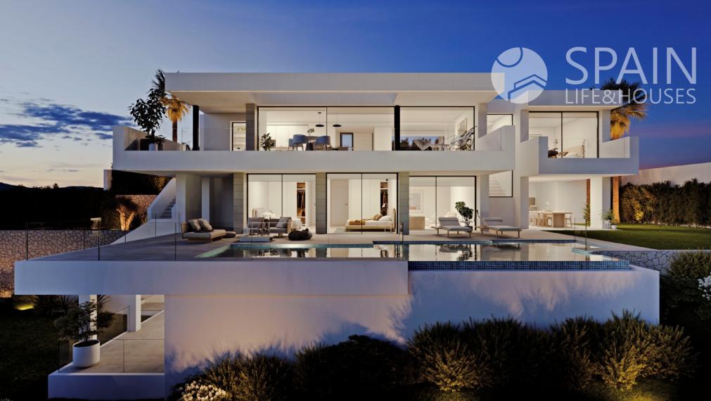 Modern luxury villa for sale in Cumbre del Sol with spectacular sea views