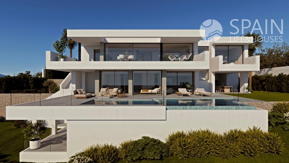 Modern luxury villa for sale in Cumbre del Sol with spectacular sea views