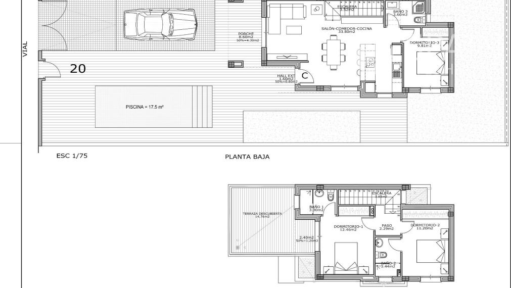 Luxury 3 bedroom villa in Bigastro/ La Pedrera, 25 mins from the beach and 54 km from the airport - Costa Blanca south and delivery 14 months from contract