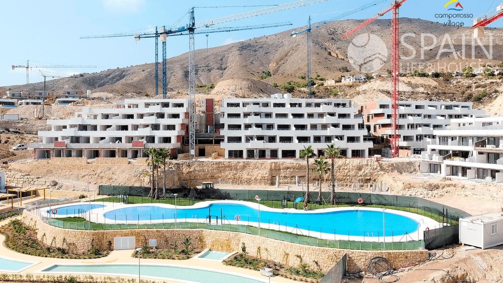 Magnificent apartments in Finestrat with huge terraces of 40m2 with brutal sea views.