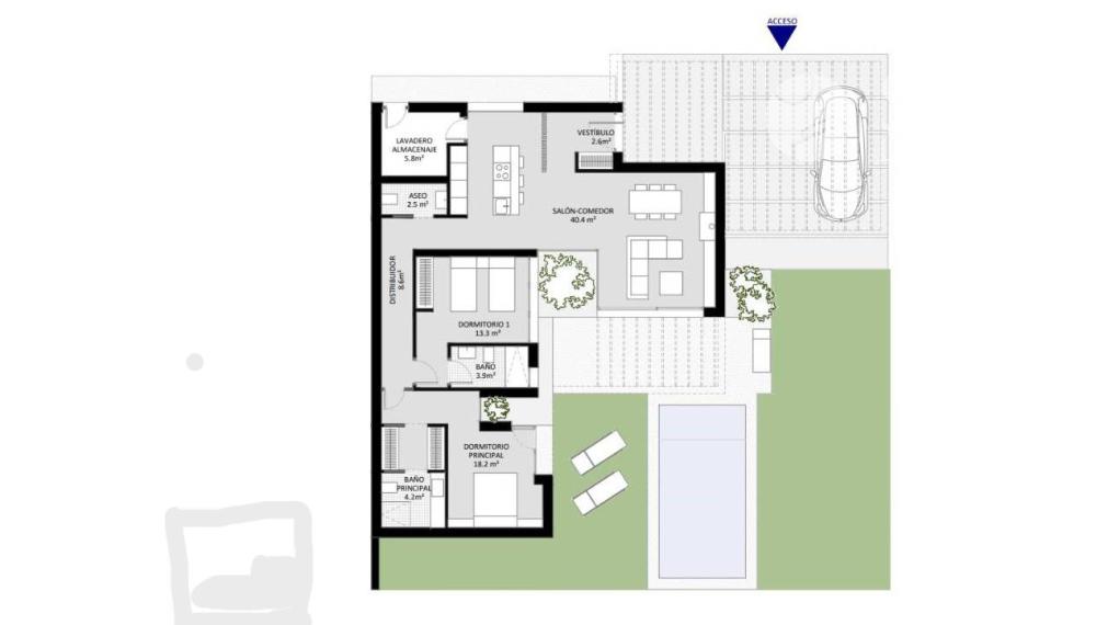 New construction villa in Altaona Golf, Murcia, 15 minutes from the beach and 2 km from the golf course