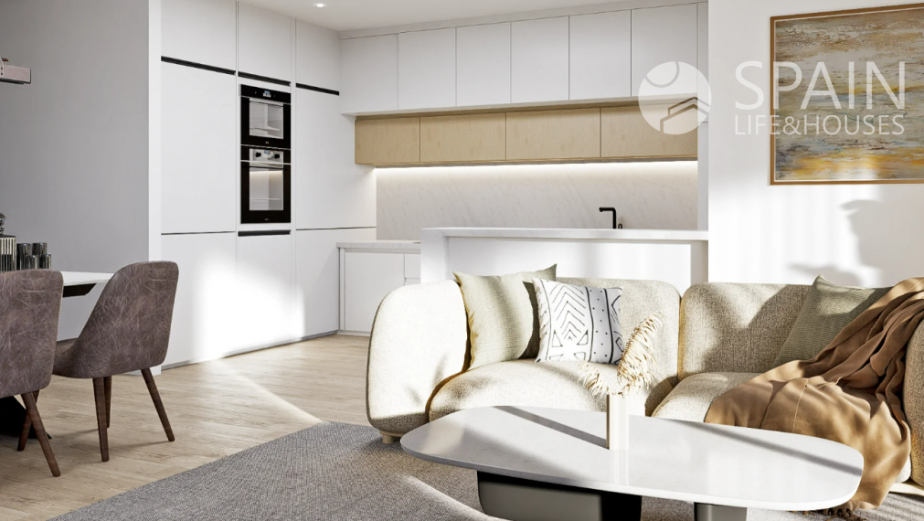 Great new flats next to the golf course and with sea view