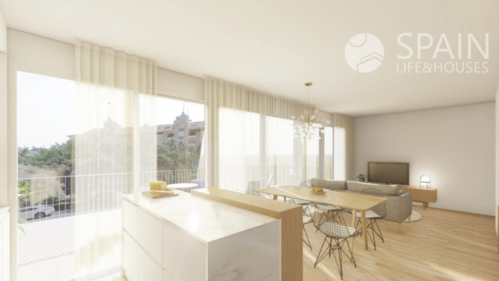 New construction in the center of Denia with magnificent views of Montgó, Costa Blanca north