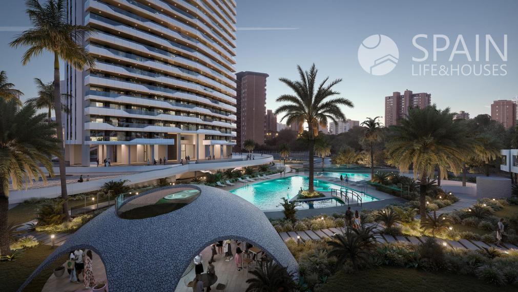 Stunning sea views apartments only a few meters from the beach at Benidorm, Costa Blanca