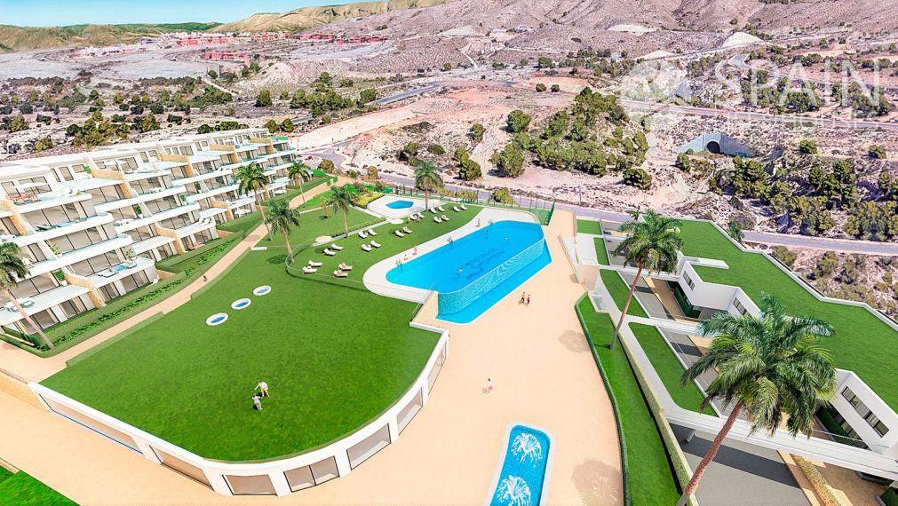 Magnificent apartments in Finestrat with huge terraces of 40m2 with brutal sea views.