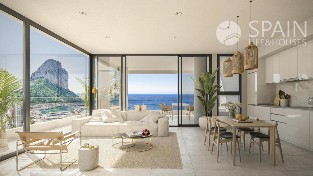 New development of apartments with majestic views and with all the facilities in Calpe