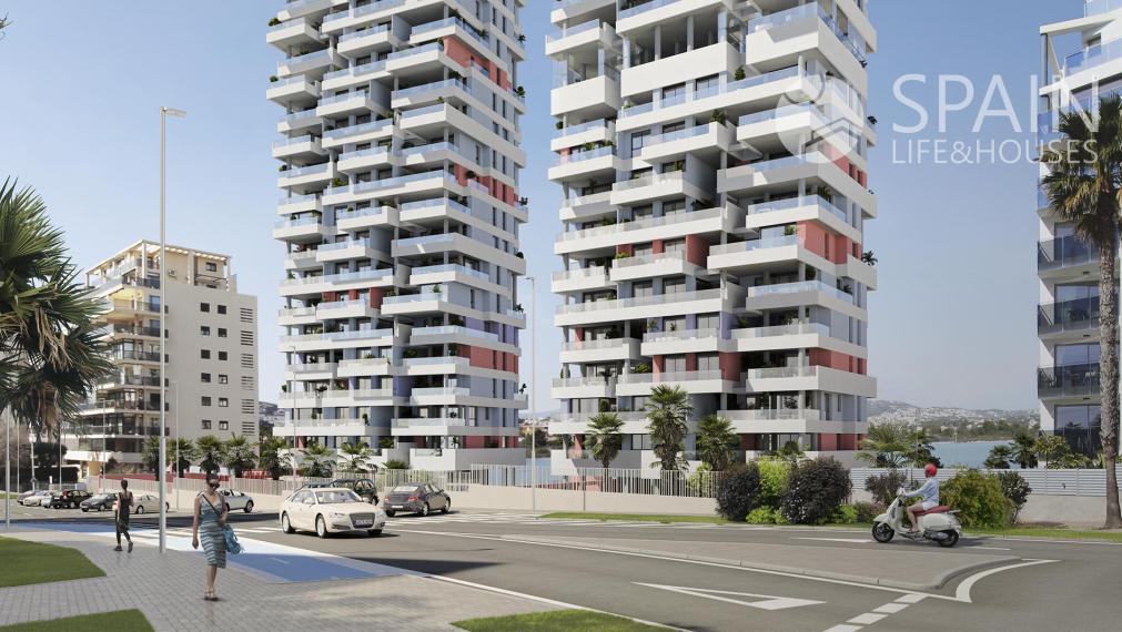 New development of apartments with majestic views and with all the facilities in Calpe