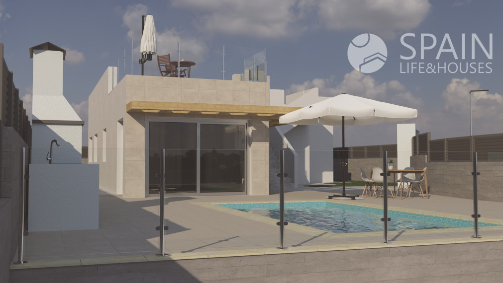 New construction villa with swimming pool in Polop de la Marina