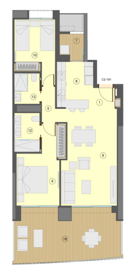 Panoramatická veža – moderné bývanie pri Playa de Poniente