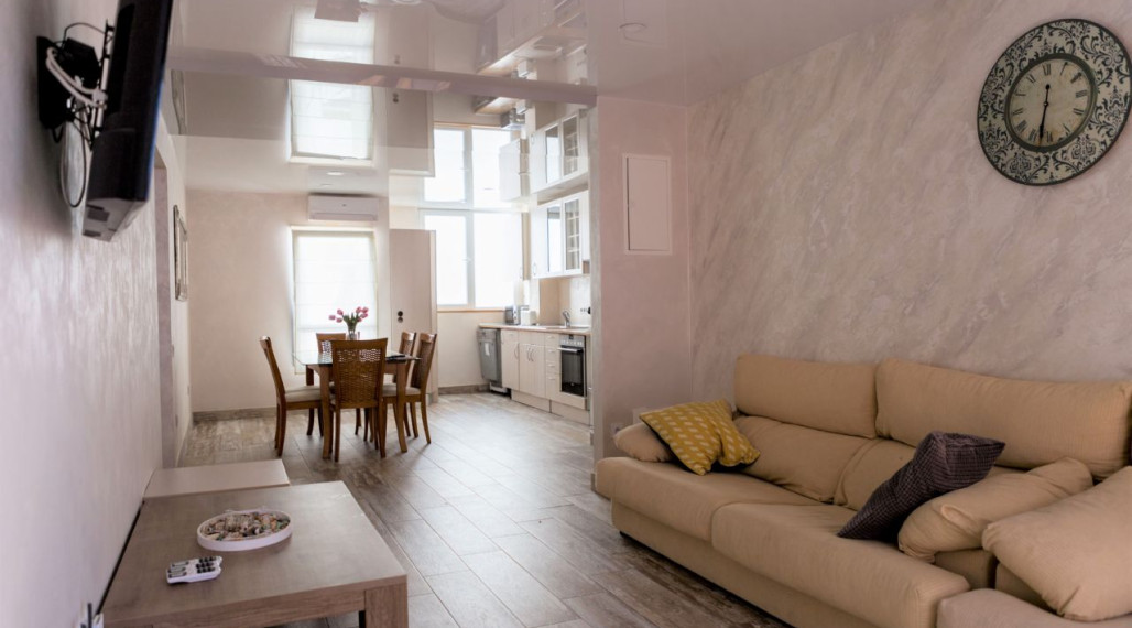 For rent beautiful, renovated 3 rooms apartment close to the center of Denia and the sea, Costa Blanca