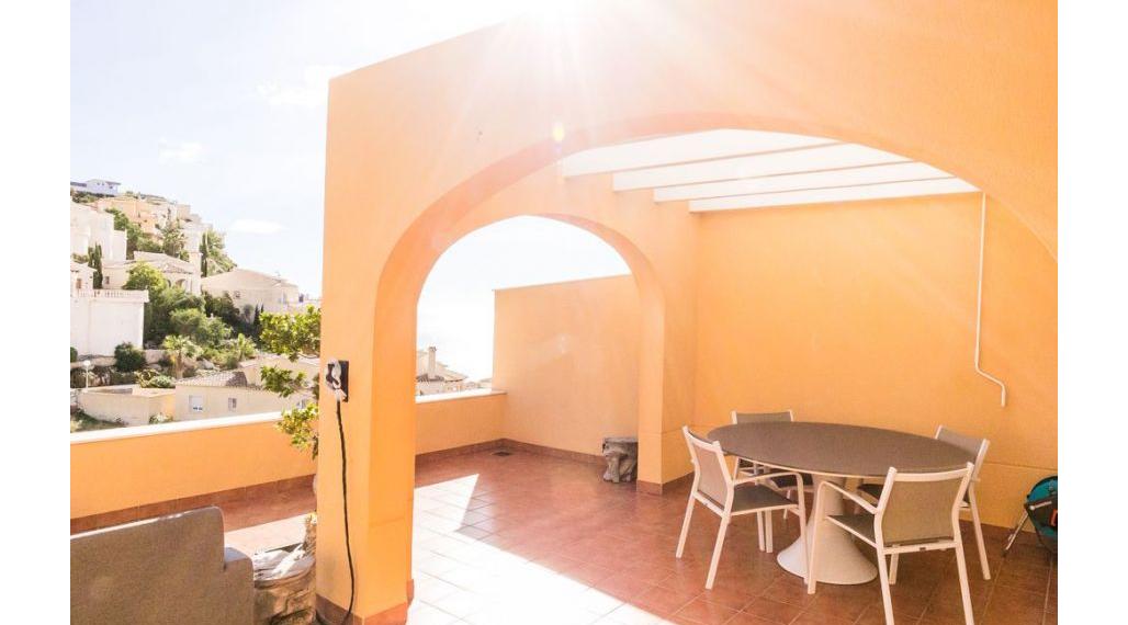 Top floor 4-room apartment with huge terrace and sea views, Cumbre del Sol,  Costa Blanca
