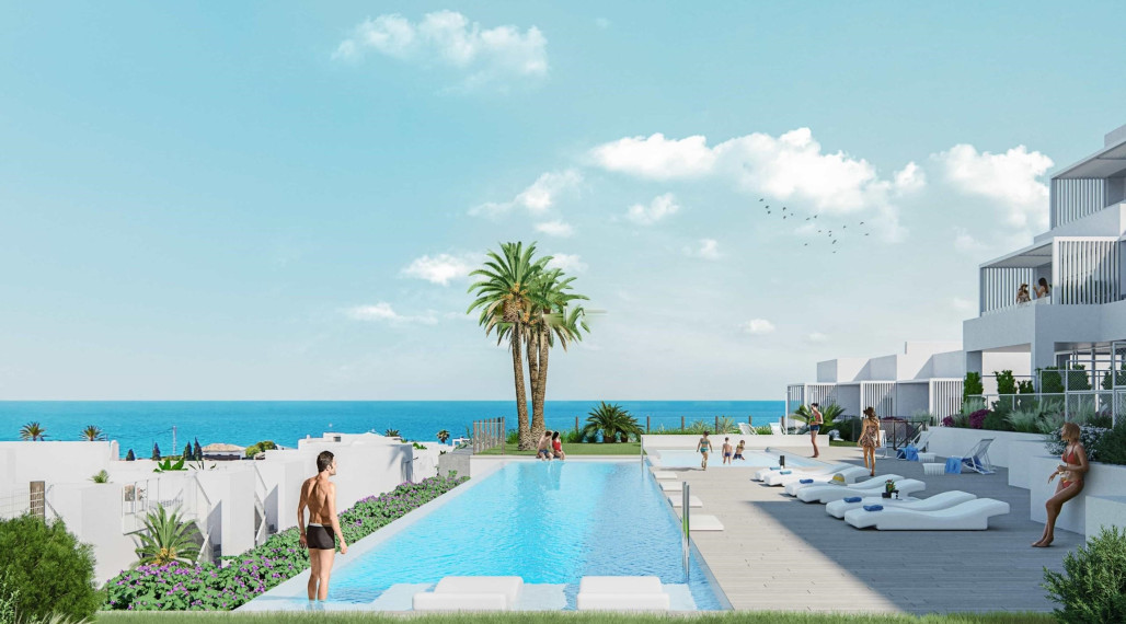 Newly built 2-bedrooms houses with spectacular sea views in Villajoyosa