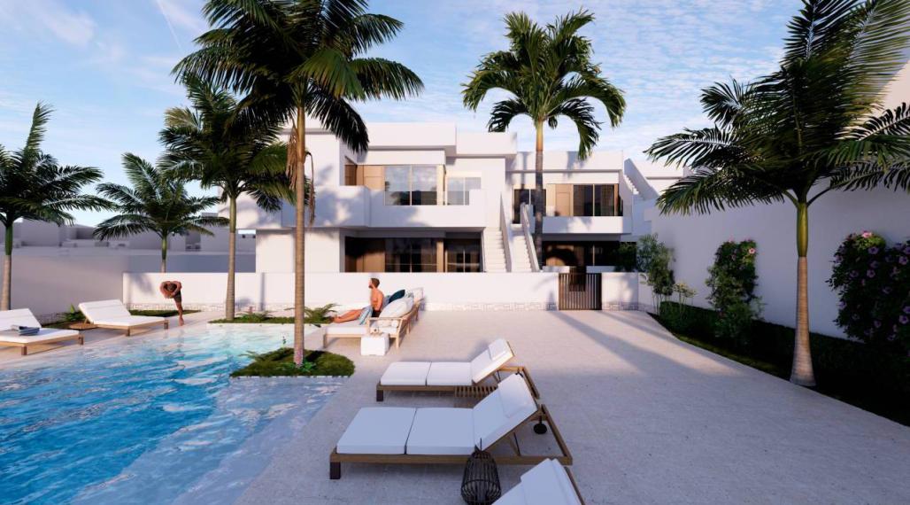 Semi-detached new build penthouse with solarium in Pilar de la Horadada, Alicante