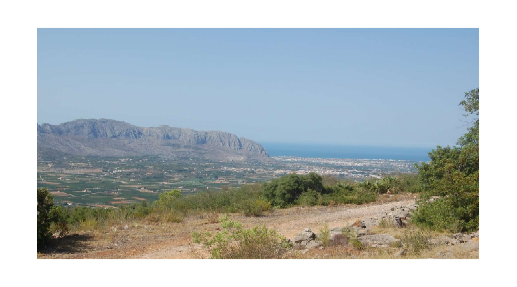Beautiful and big plot of 1.000.000 m2 in Benidoleig with sea and mountain views