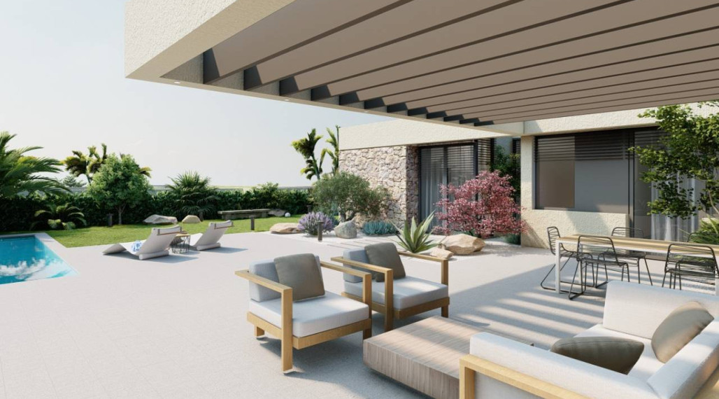 New construction villa in Altaona Golf, Murcia, 15 minutes from the beach and 2 km from the golf course