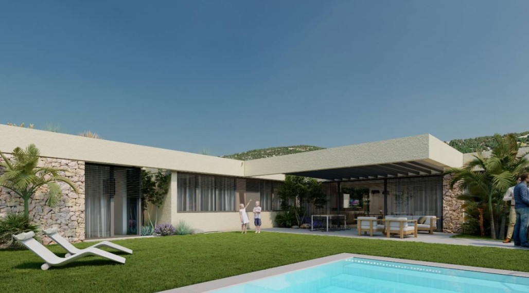 New build villa in Altaona Golf, Murcia, 15 minutes from the beach and 2 km from the golf course.