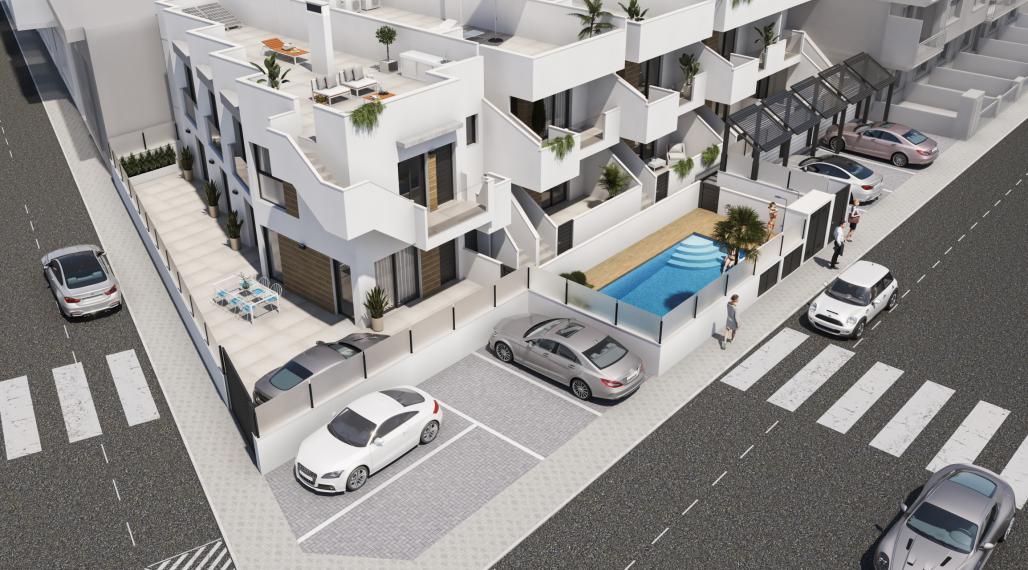 Moderné bungalovy v San Pedro del Pinatar, Murcia