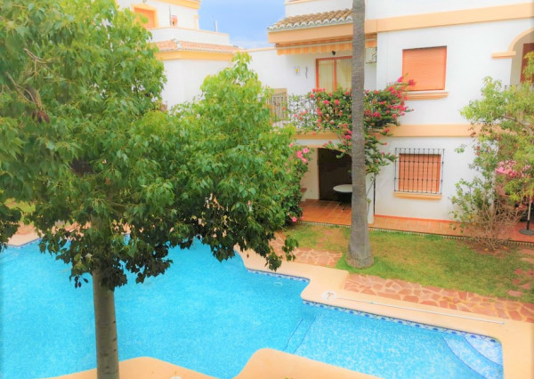 Romantic 1-bedroom furnished apartment in DENIA, Costa Blanca with balcony and comunal pools just 7 min walk from the beach and ca 15 min about the center