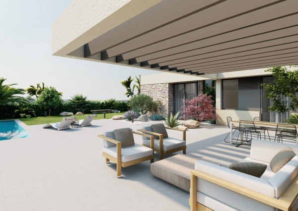 New construction villa in Altaona Golf, Murcia, 15 minutes from the beach and 2 km from the golf course