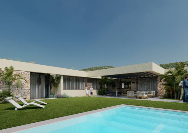 New build villa in Altaona Golf, Murcia, 15 minutes from the beach and 2 km from the golf course.