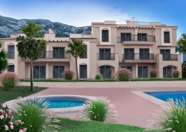 Nové apartmány so spoločnými bazénmi v tichom prostredí len 15 min pešo od mesta a pláže pri Montgo, DENIA, COSTA BLANCA