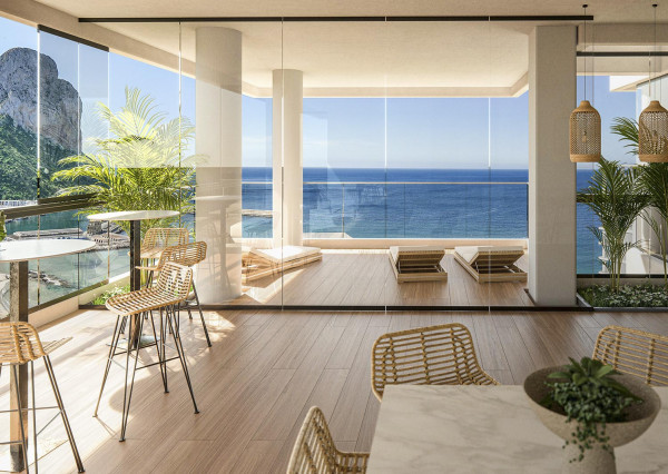New development of apartments with majestic views and with all the facilities in Calpe
