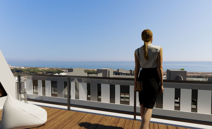 New Apartment  with a large terrace and beautiful sea views in Gran Alacant in a quiet area, Costa Blanca