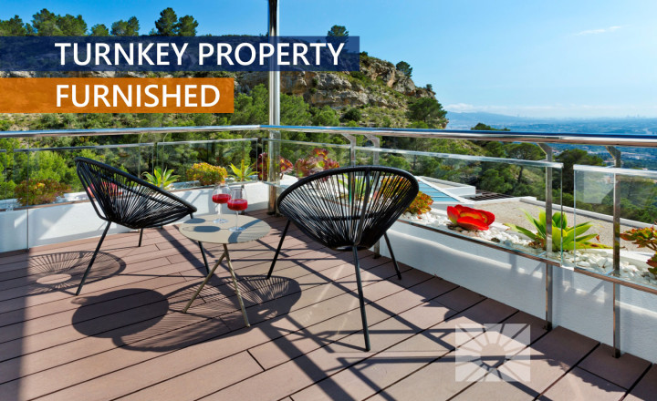 New and fully furnished 3-bedrooms apartment in ALTEA, Costa Blanca North