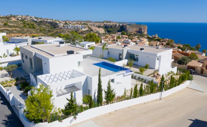 Modern villa in Benitachell; Cumbre de Sol with private pool and sea views Costa Blanca North