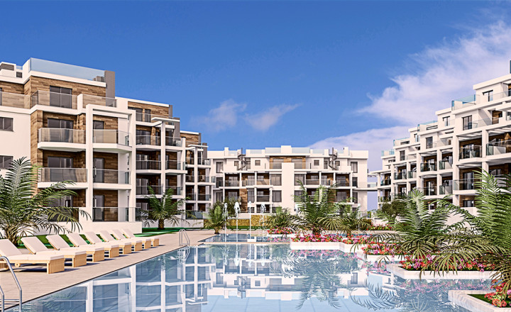 The new residential 3 bedrooms appartaments in  first sea linia in DeniaA; Costa Blanca North
