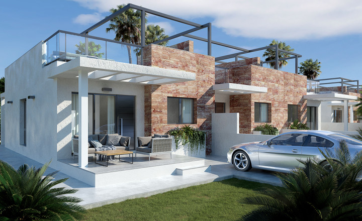 Mervalous townhouses with sea views and community pool in Mil Palmeras